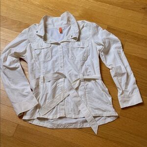 Lucy White Utility Jacket